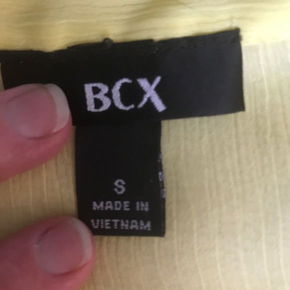 BCX yellow blouse size s - Picture 4 of 4